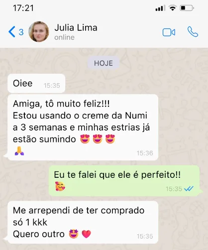 Depoimento de cliente NUMI